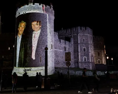 Four Arrested Following Pictures of Trump and Epstein Shown on Royal Windsor Castle
